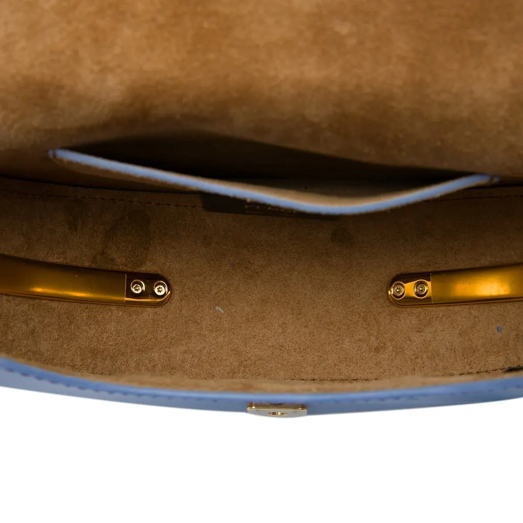 Fendi Leather Moonlight Crossbody Blue Leather Very good - Model View