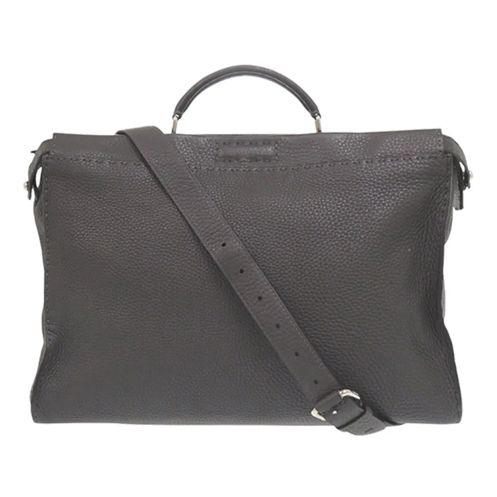 Fendi Large Leather Selleria Monster Eyes Peekaboo Iconic Essential Satchel MultiColor Leather Very good - Front View