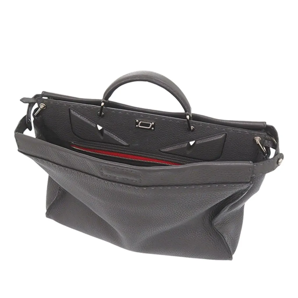 Fendi Large Leather Selleria Monster Eyes Peekaboo Iconic Essential Satchel MultiColor Leather Very good - Model View