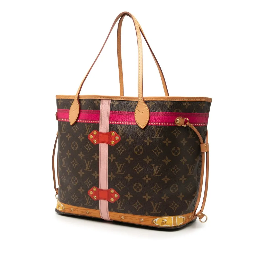 Louis Vuitton Monogram Summer Trunks Neverfull MM Brown Very good - Back View