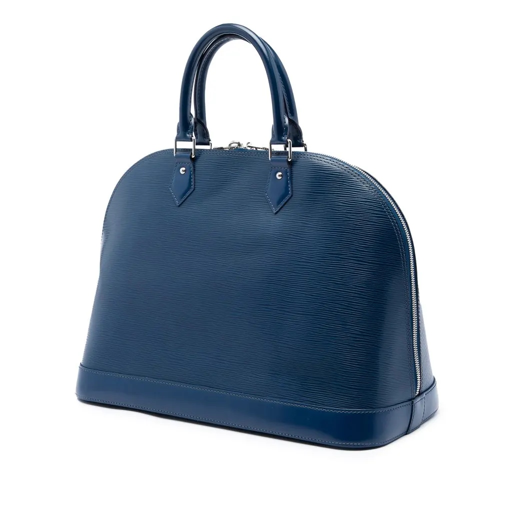 Louis Vuitton Epi Alma GM Blue Leather Very good - Back View