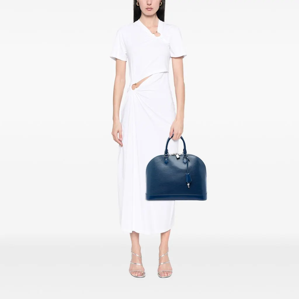 Louis Vuitton Epi Alma GM Blue Leather Very good - Box View