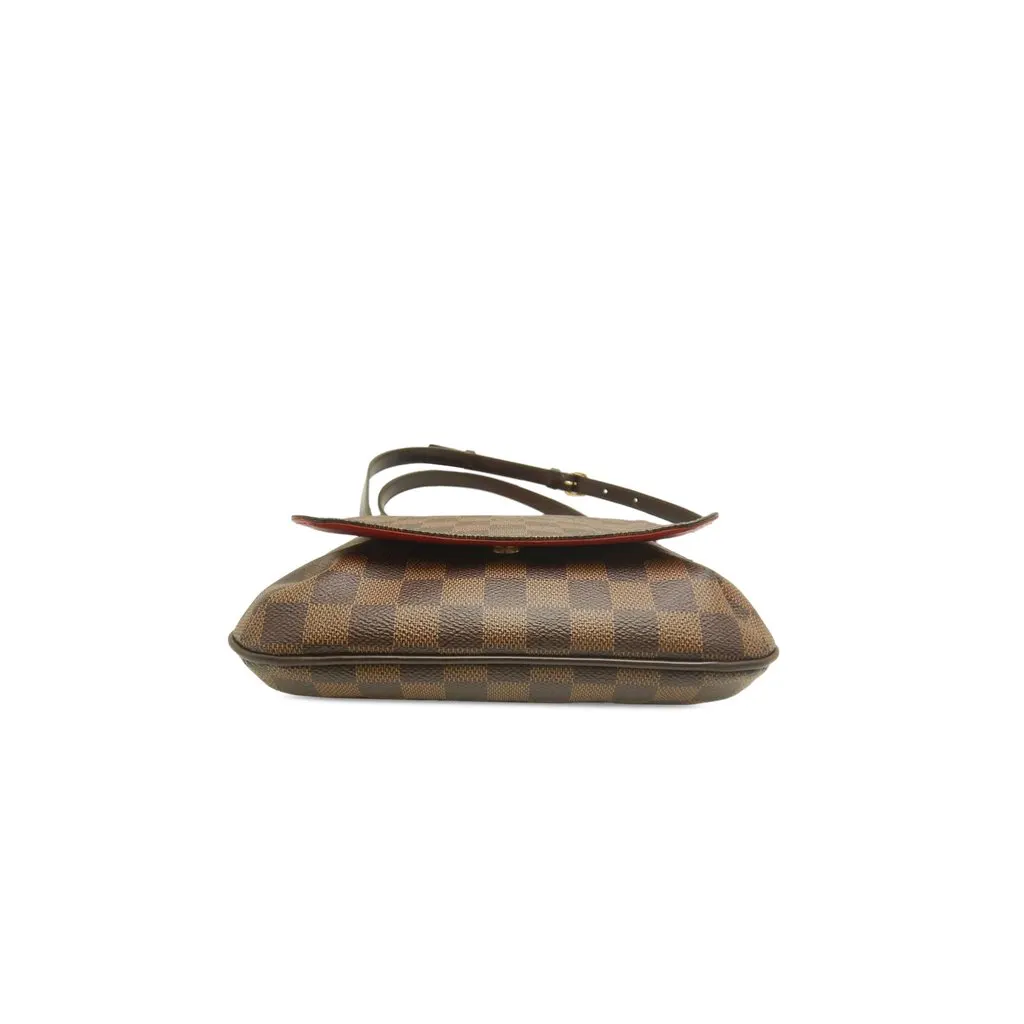 Louis Vuitton Damier Ebene Musette Salsa Long Strap Brown Good - Back View