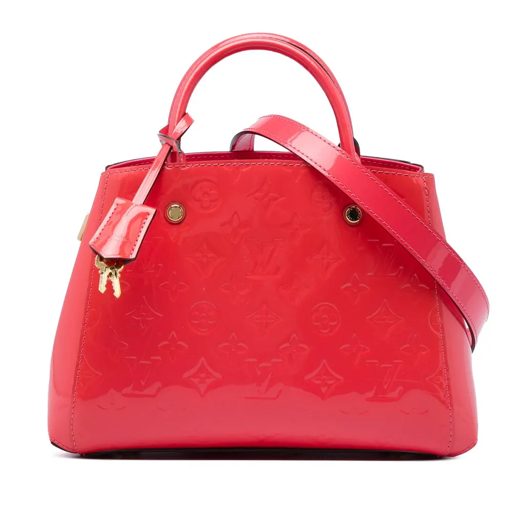 Louis Vuitton Monogram Vernis Montaigne BB Orange Leather Very good - Front View