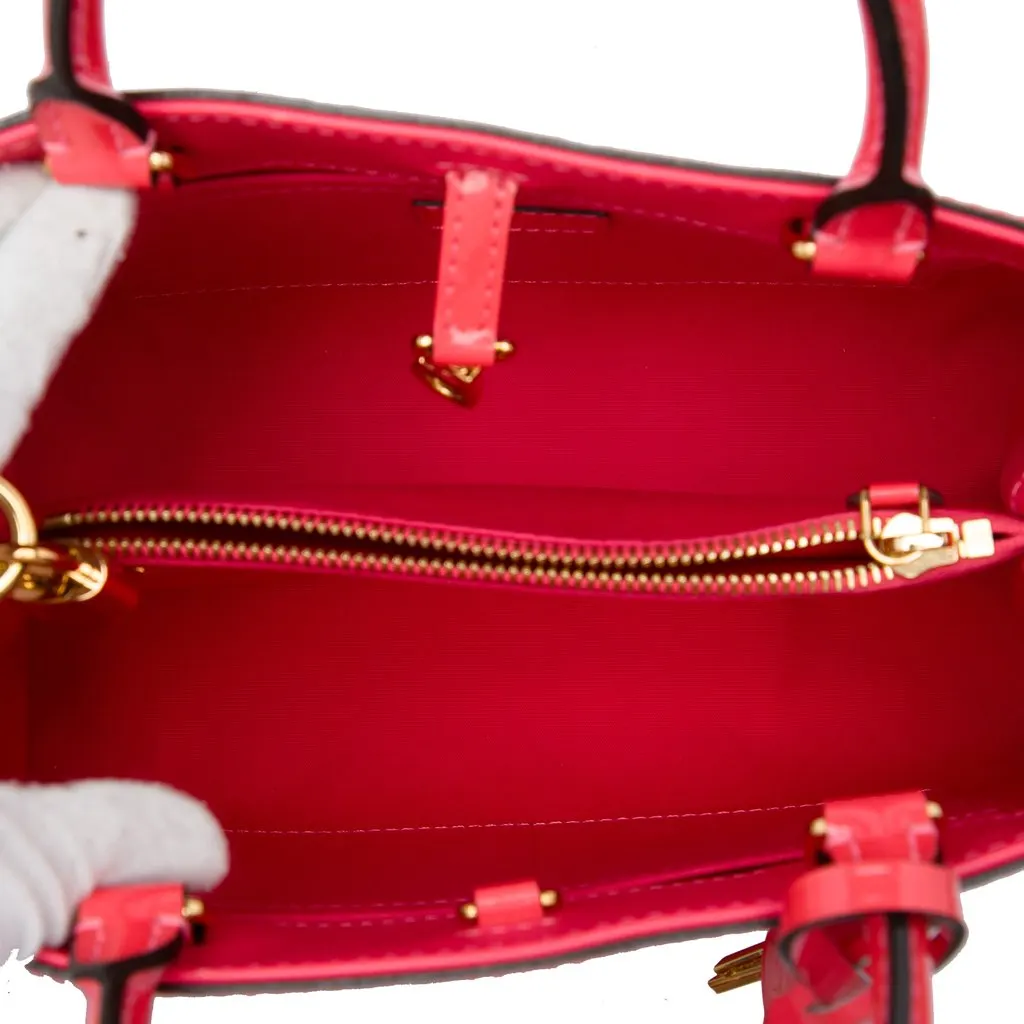 Louis Vuitton Monogram Vernis Montaigne BB Orange Leather Very good - Model View