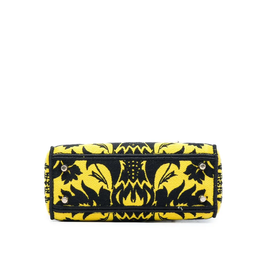 Dior Mini Embroidered Canvas Petites Fleurs Lady D Lite Yellow Very good - Inside View
