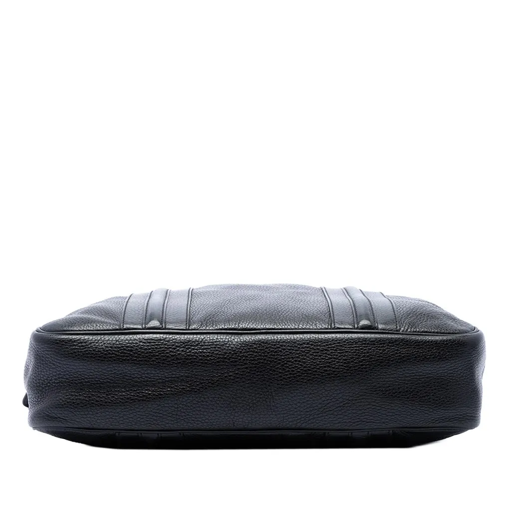 Gucci Leather Business Bag Black Leather Very good - Inside View