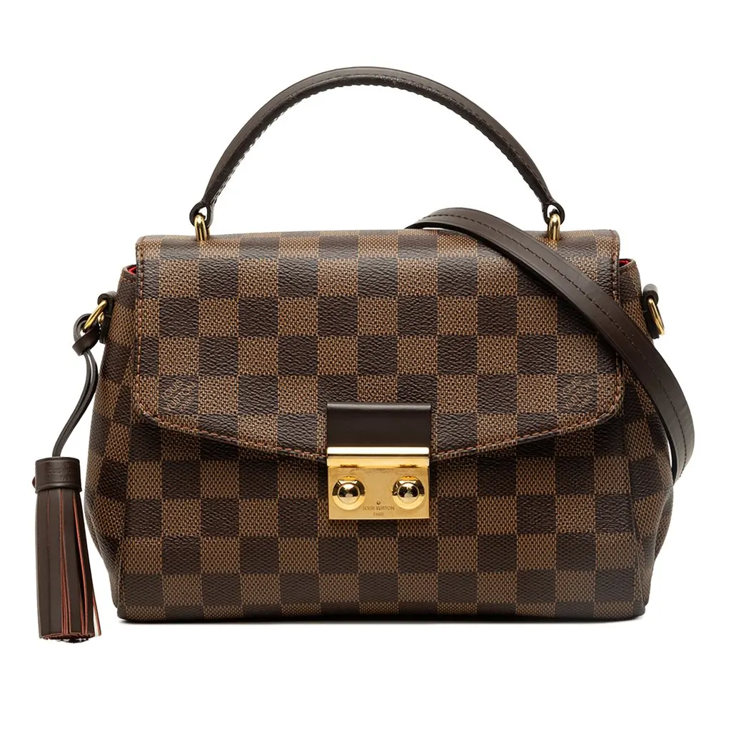 Louis Vuitton Damier Ebene Croisette Brown Very good - Front View