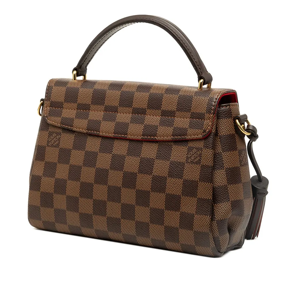 Louis Vuitton Damier Ebene Croisette Brown Very good - Back View