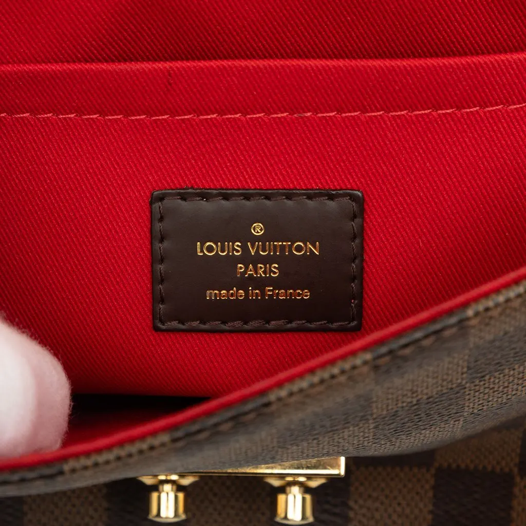Louis Vuitton Damier Ebene Croisette Brown Very good - Box View