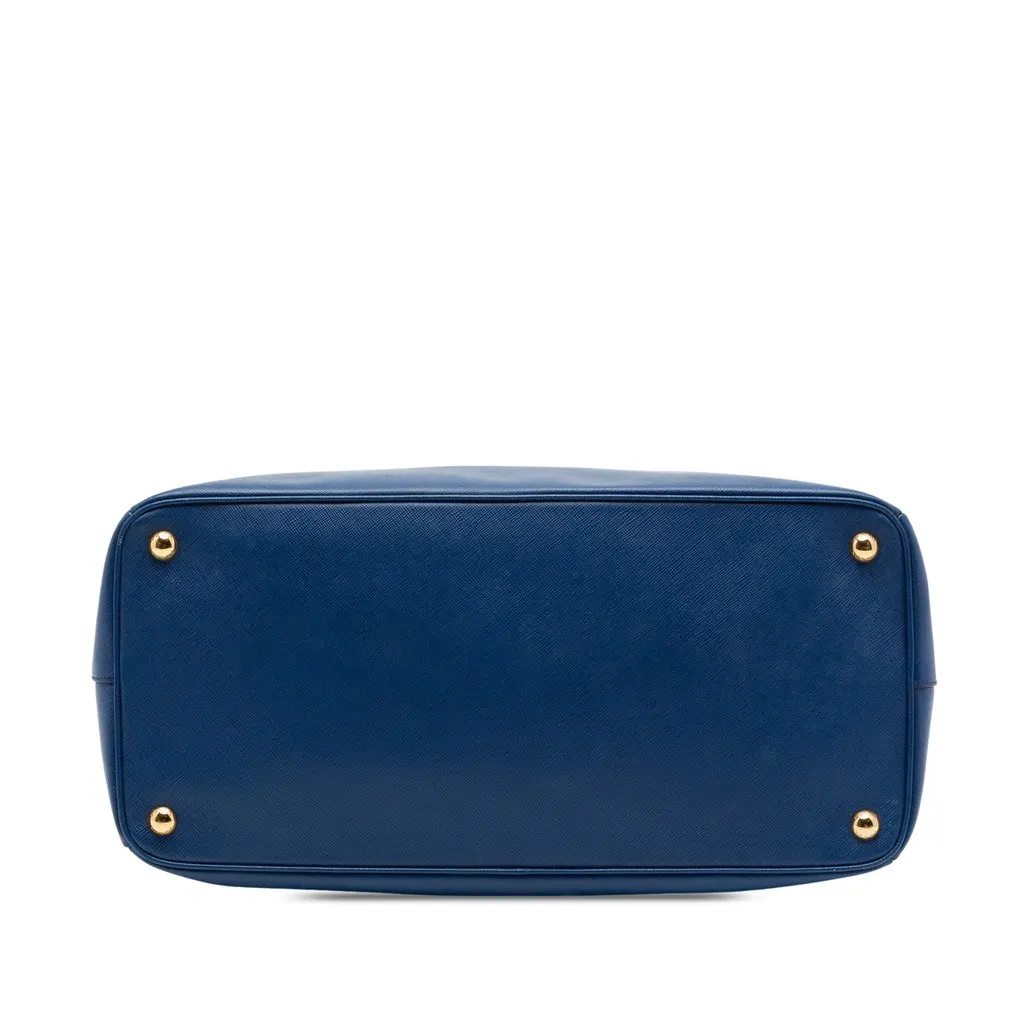 Prada Large Saffiano Lux Gardeners Tote Blue Leather Very good - Inside View