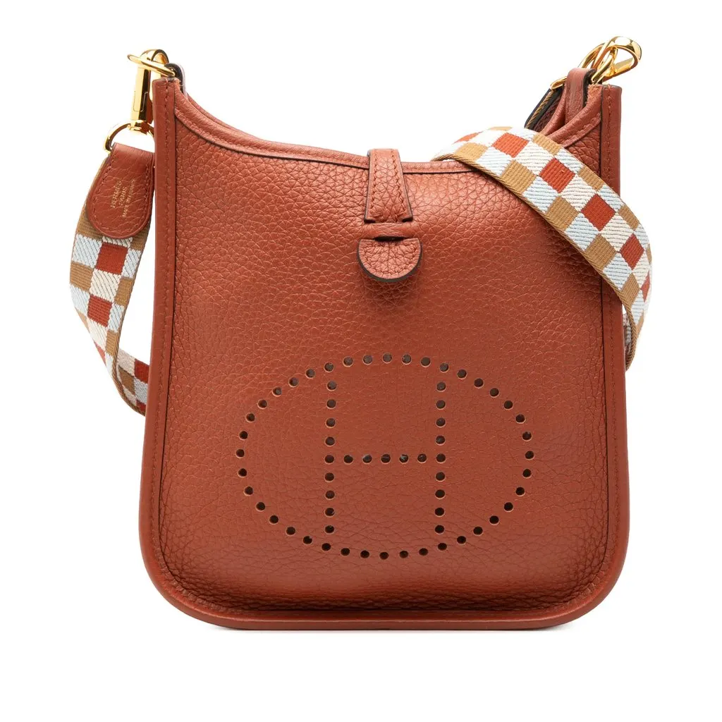 Hermès Clemence Evelyne 16 Amazone Brown Leather Very good - Front View