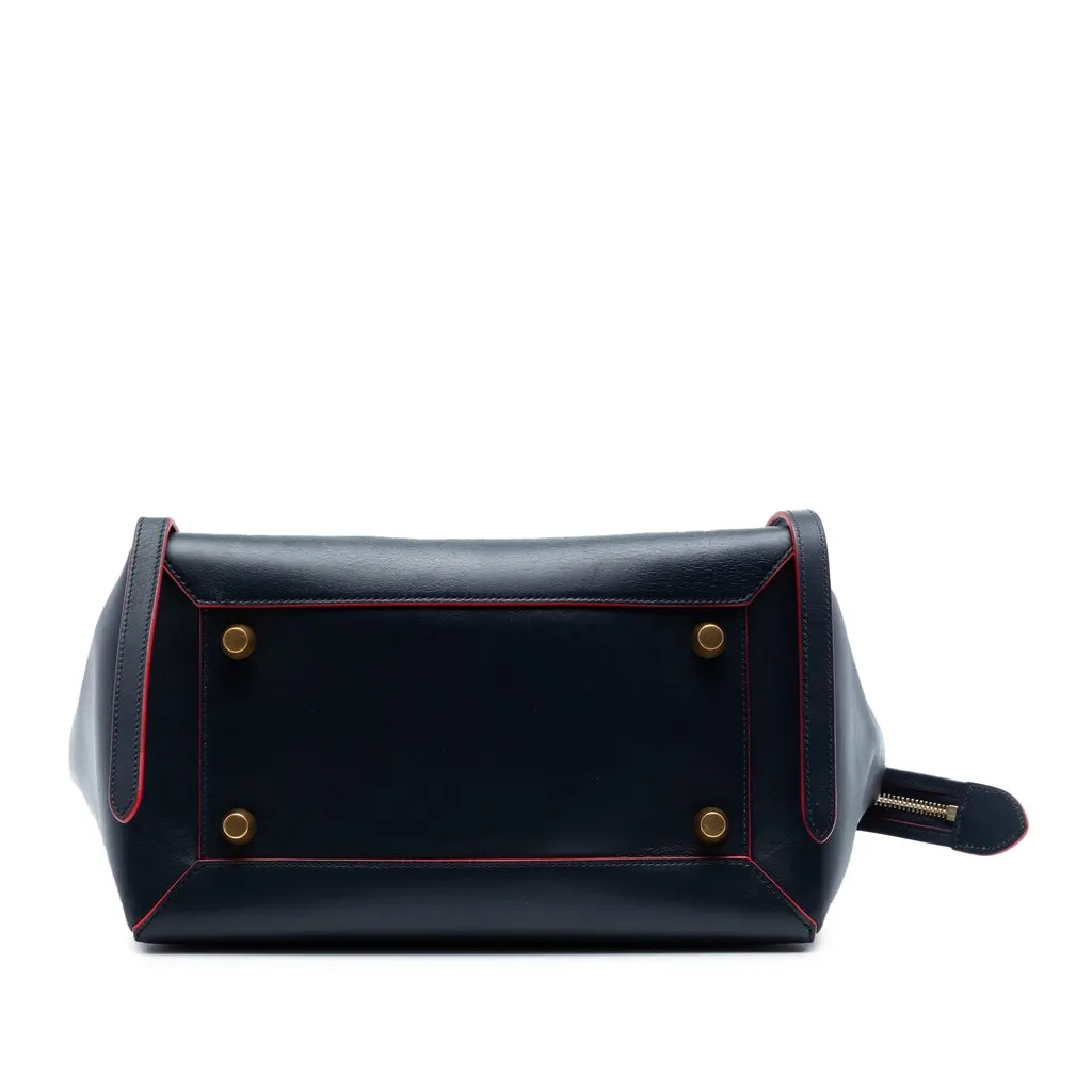 Celine Mini Smooth Calfskin Belt Bag Blue Leather Very good - Inside View