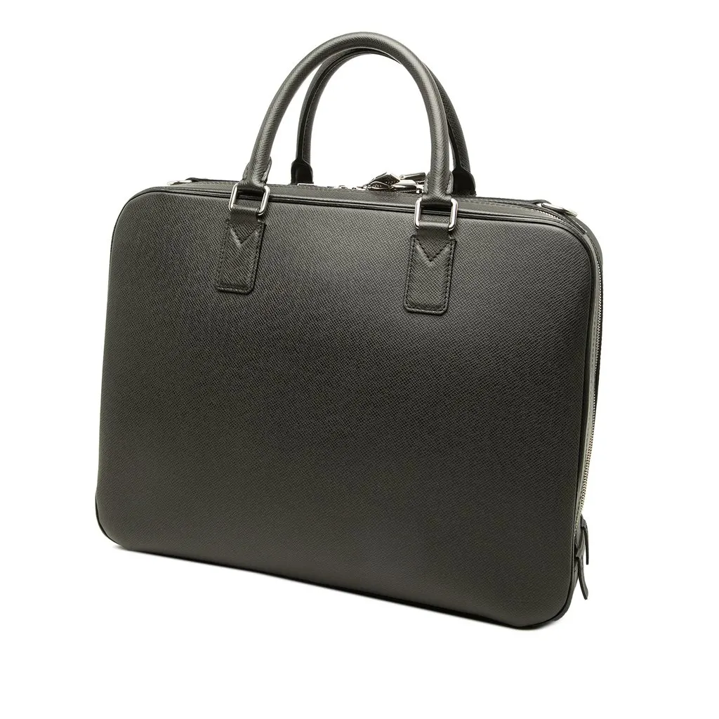 Louis Vuitton Taiga Neo Igor Briefcase Black Leather Very good - Back View