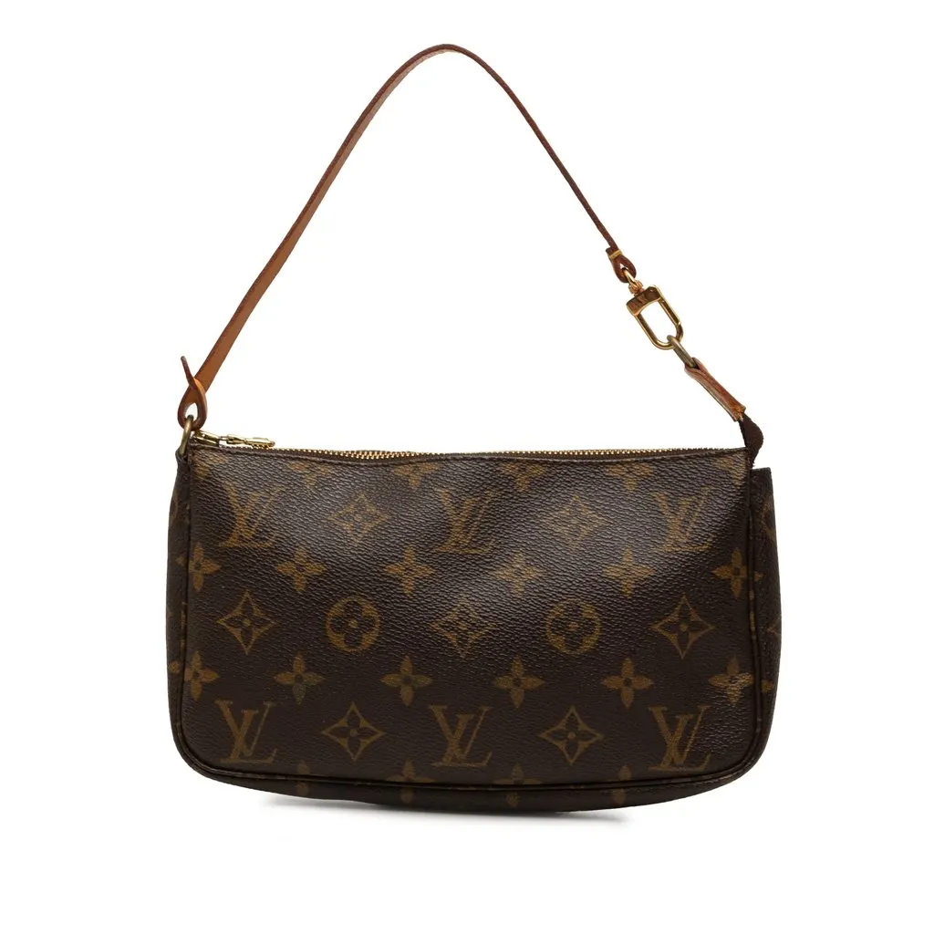 Louis Vuitton Monogram Pochette Accessoires Brown Very good - Front View