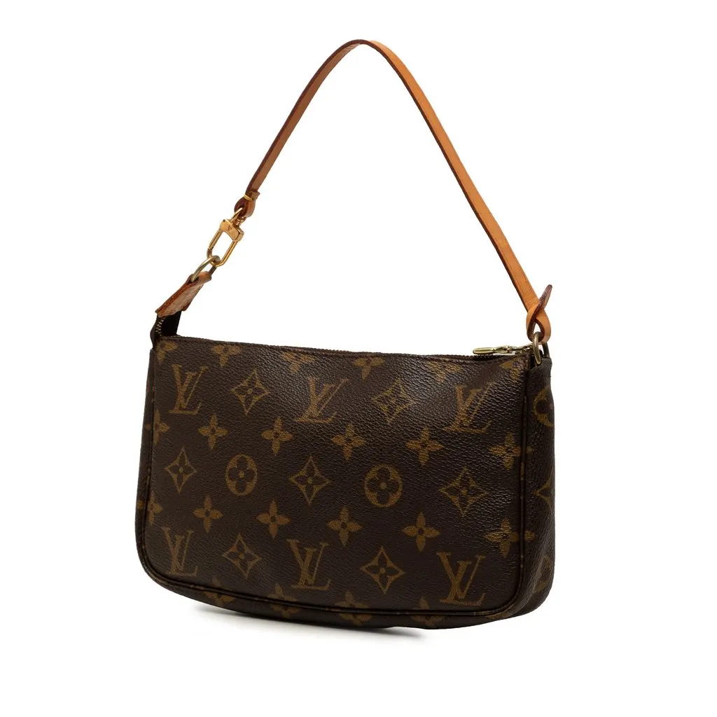 Louis Vuitton Monogram Pochette Accessoires Brown Very good - Back View