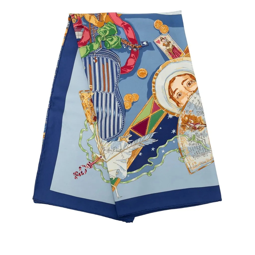 Hermès Au Clair De La Lune Silk Scarf 90
