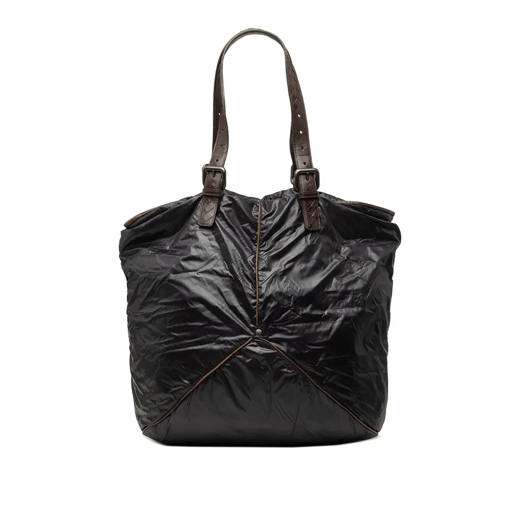 Bottega Veneta Nylon Spinnaker Tote Black Very good - Front View