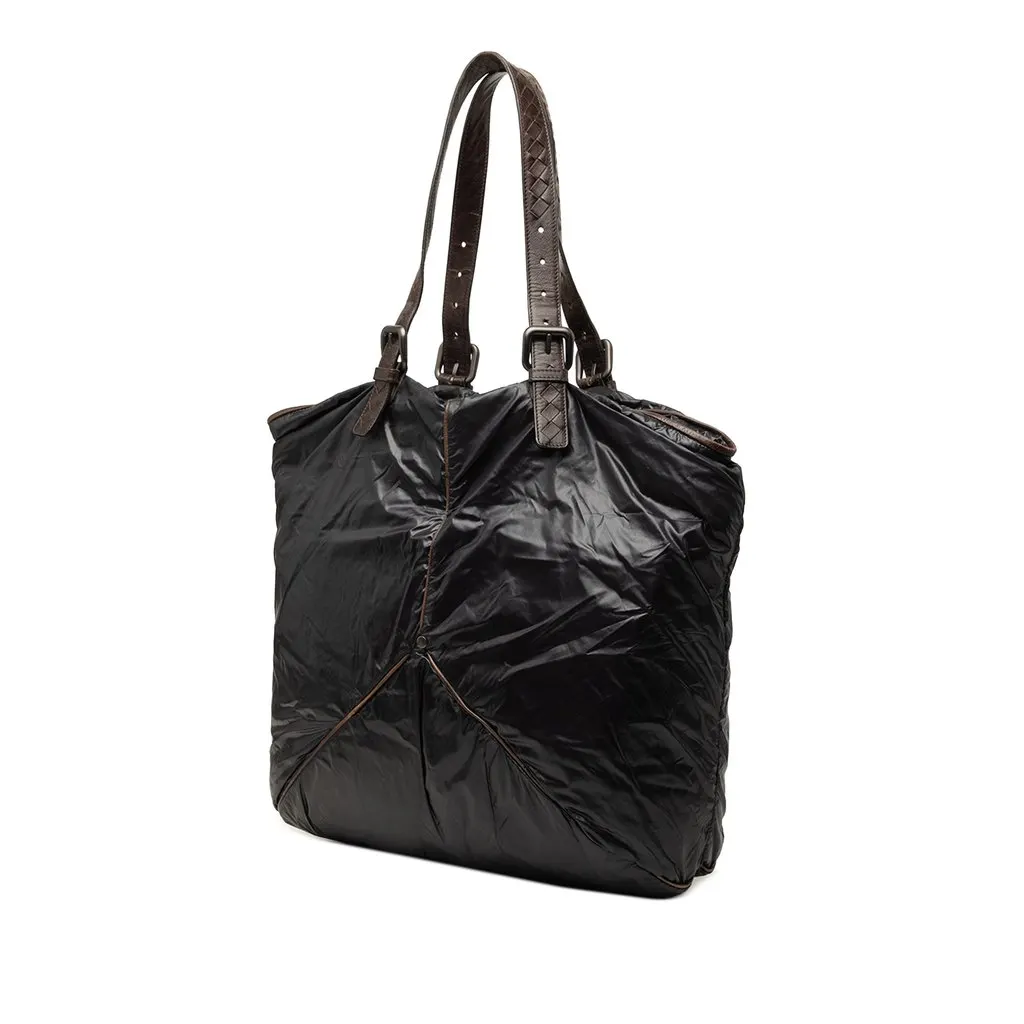 Bottega Veneta Nylon Spinnaker Tote Black Very good - Back View