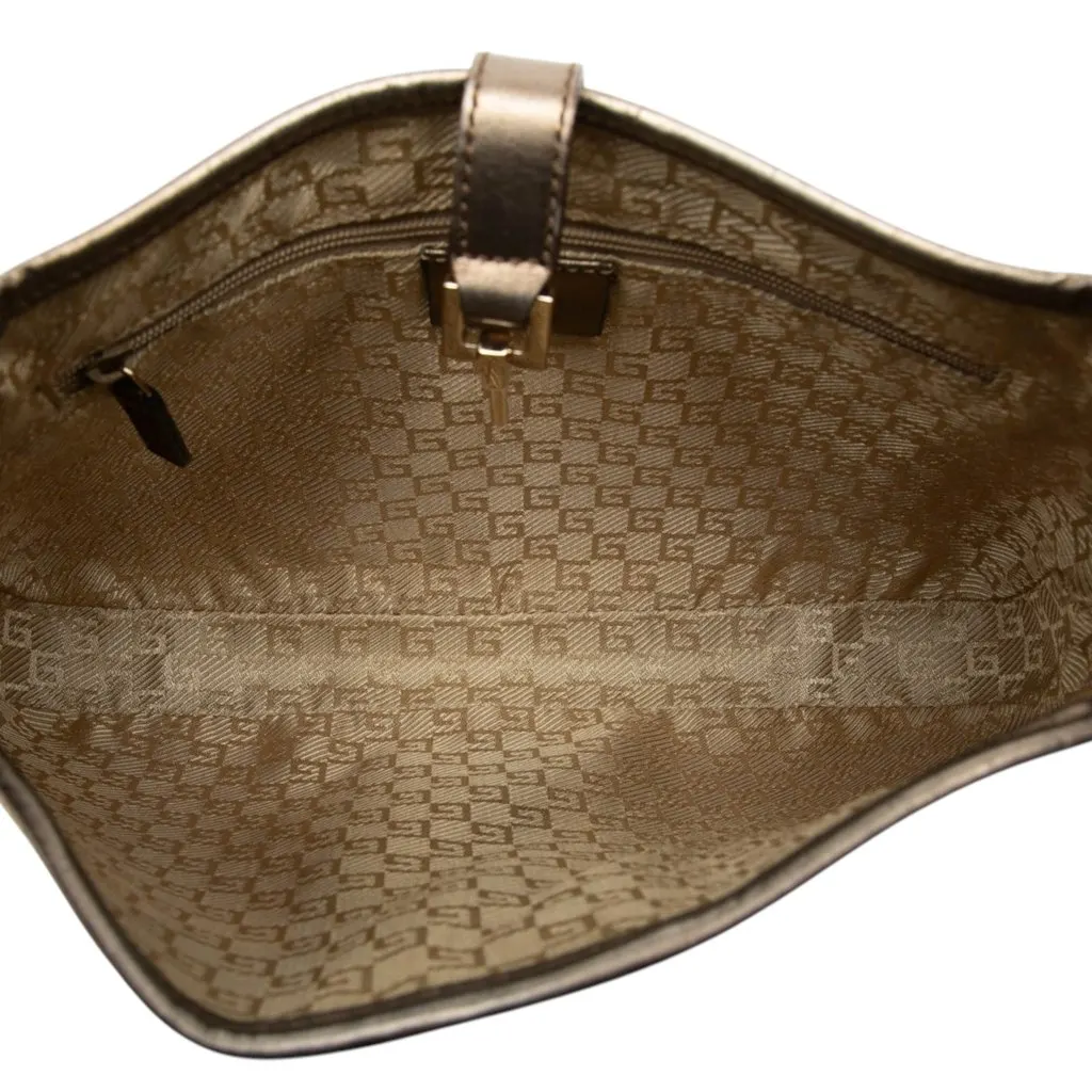 Gucci Canvas Web Jackie Shoulder Bag Brown Very good - Model View