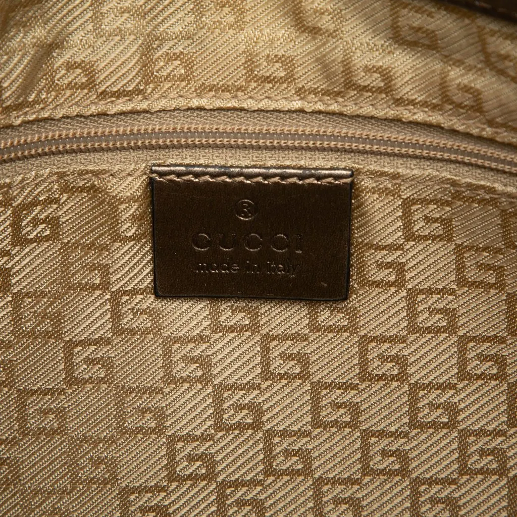 Gucci Canvas Web Jackie Shoulder Bag Brown Very good - Box View