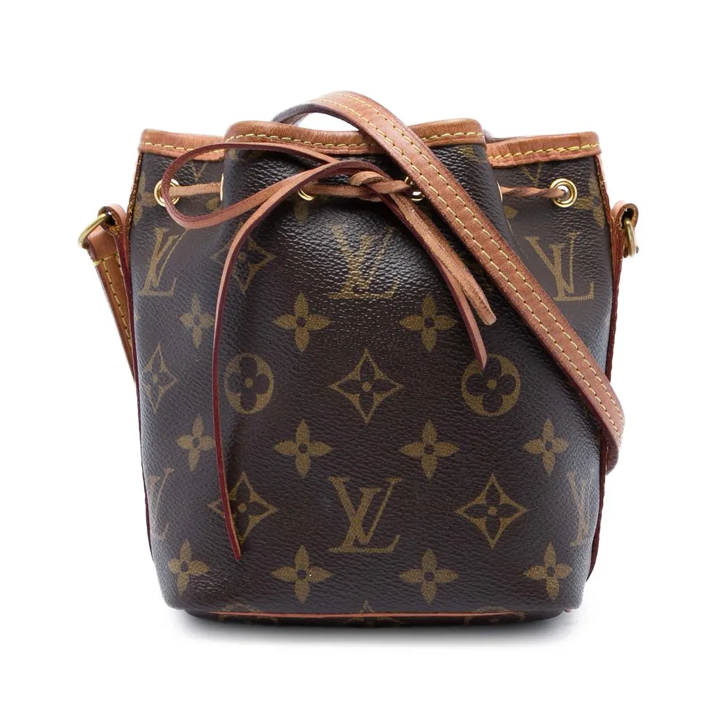 Louis Vuitton Monogram Nano Noe Brown Canvas Very good - Front View