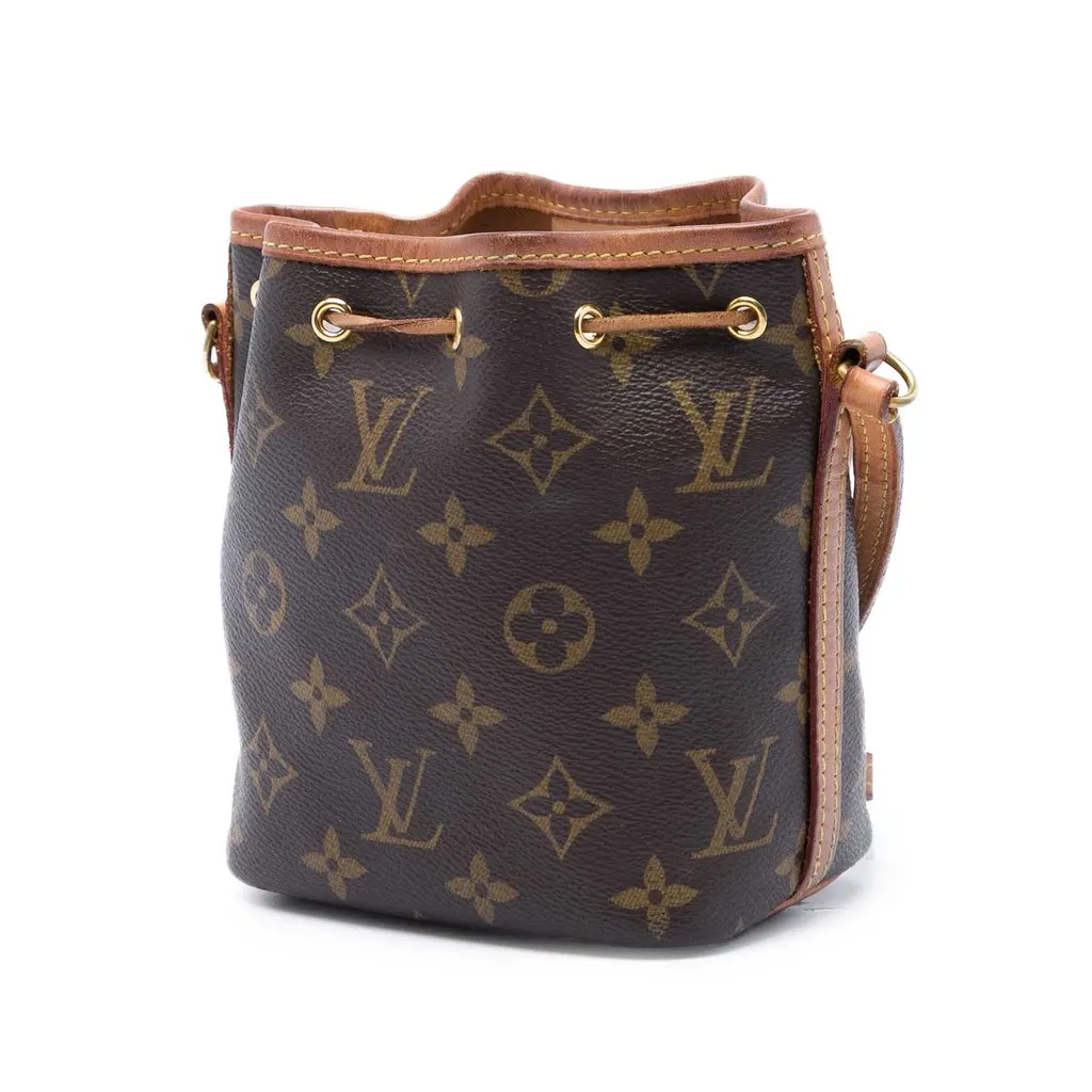Louis Vuitton Monogram Nano Noe Brown Canvas Very good - Back View