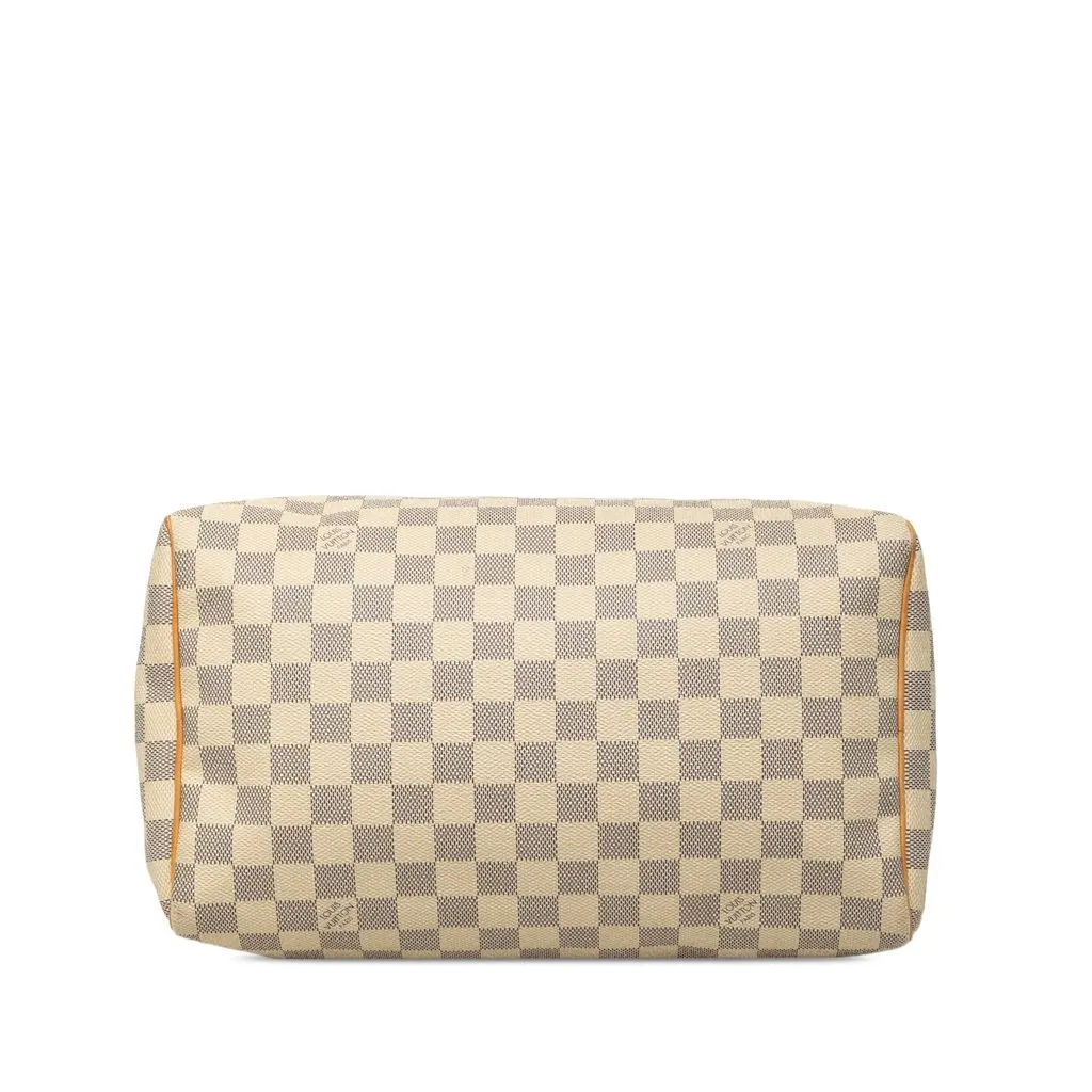Louis Vuitton Damier Azur Speedy 30 White Very good - Inside View