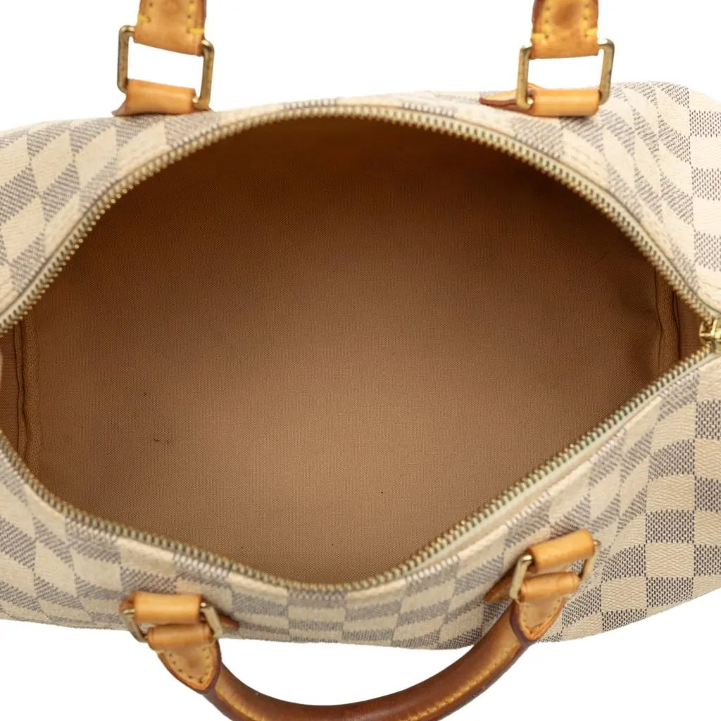 Louis Vuitton Damier Azur Speedy 30 White Very good - Model View