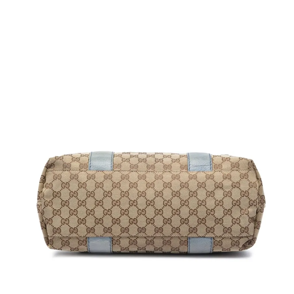 Gucci Medium GG Canvas Bamboo Libeccio Tote Beige Very good - Inside View