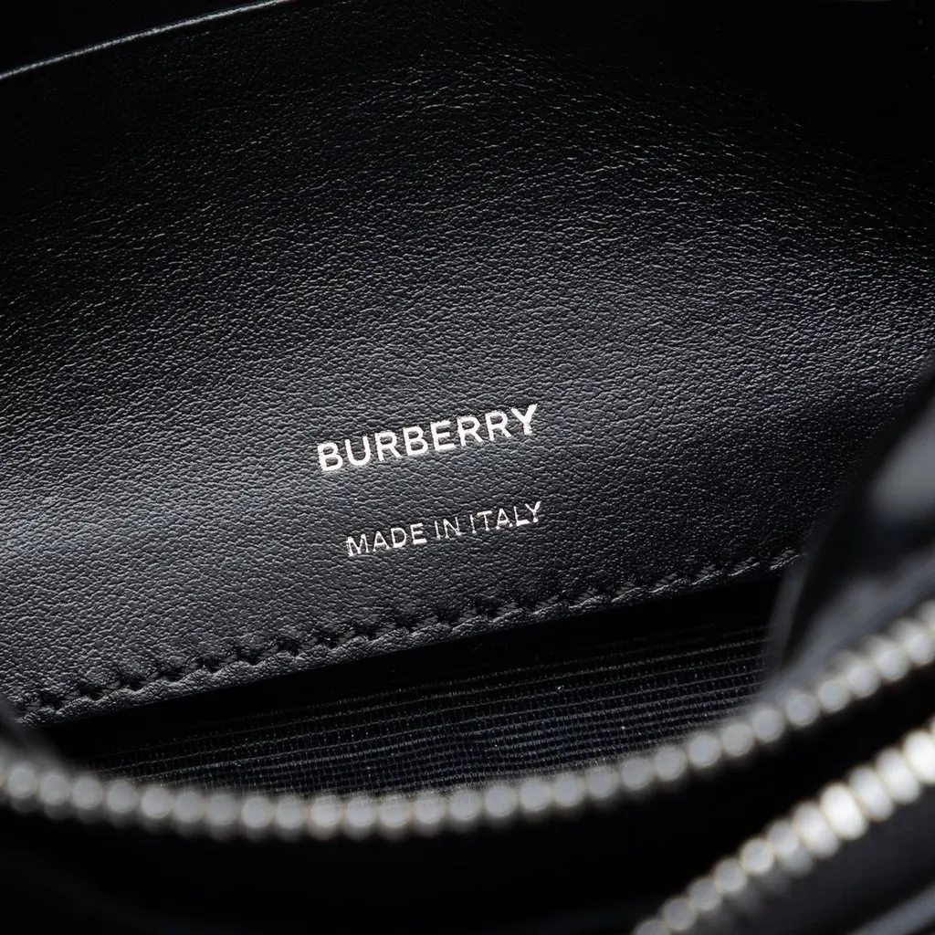 Burberry Coated Canvas Horseferry Camera Bag Black Very good - Box View