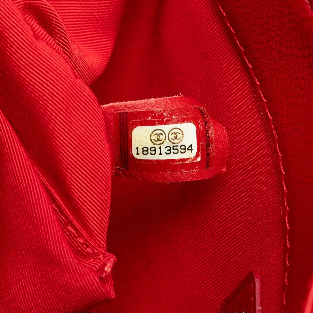 Chanel Old Medium Calfskin Boy Reverso Flap Red Leather Very good - Box View