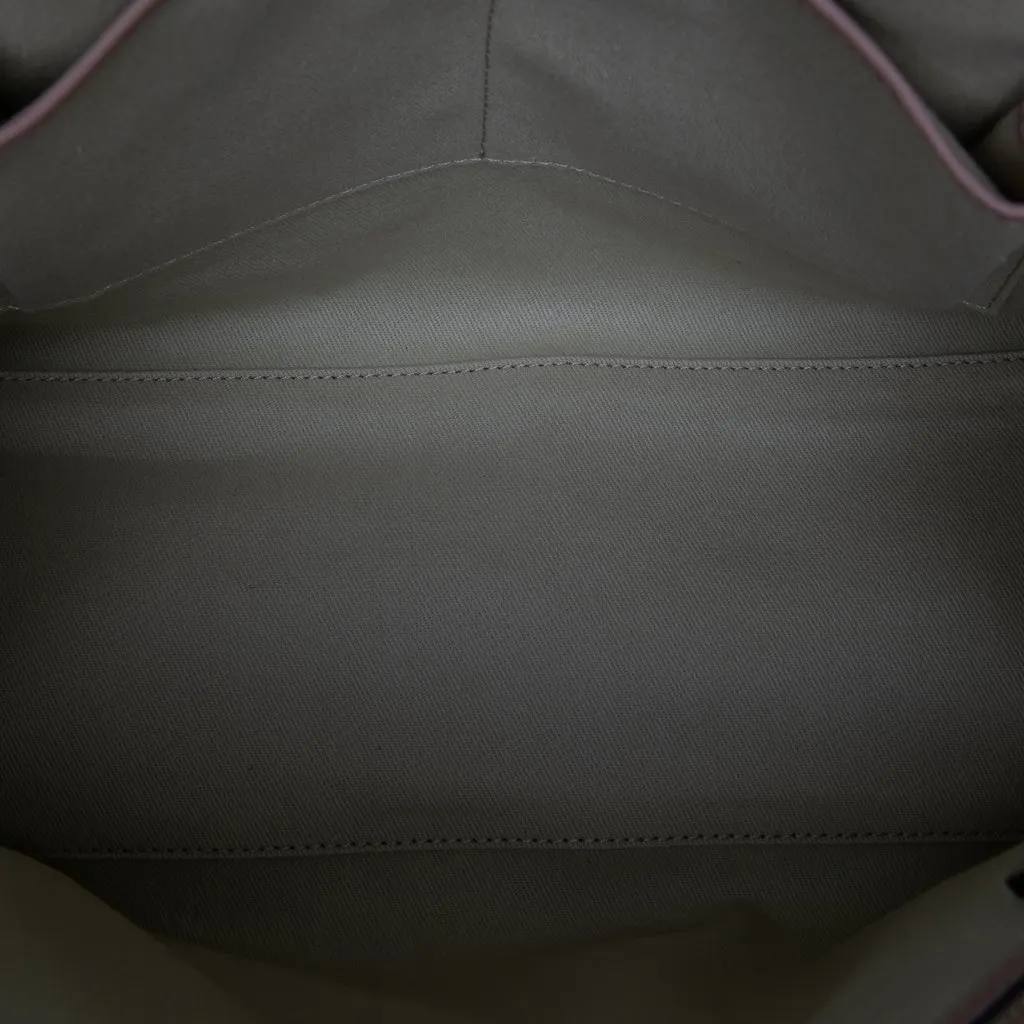 Valentino Leather Rockstud Dome Shopper Satchel Brown Leather Very good - Model View