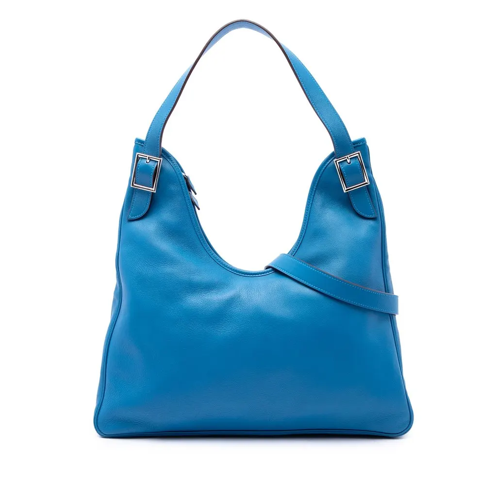 Hermès Swift Massai Cut 40 Blue Leather Very good - Front View