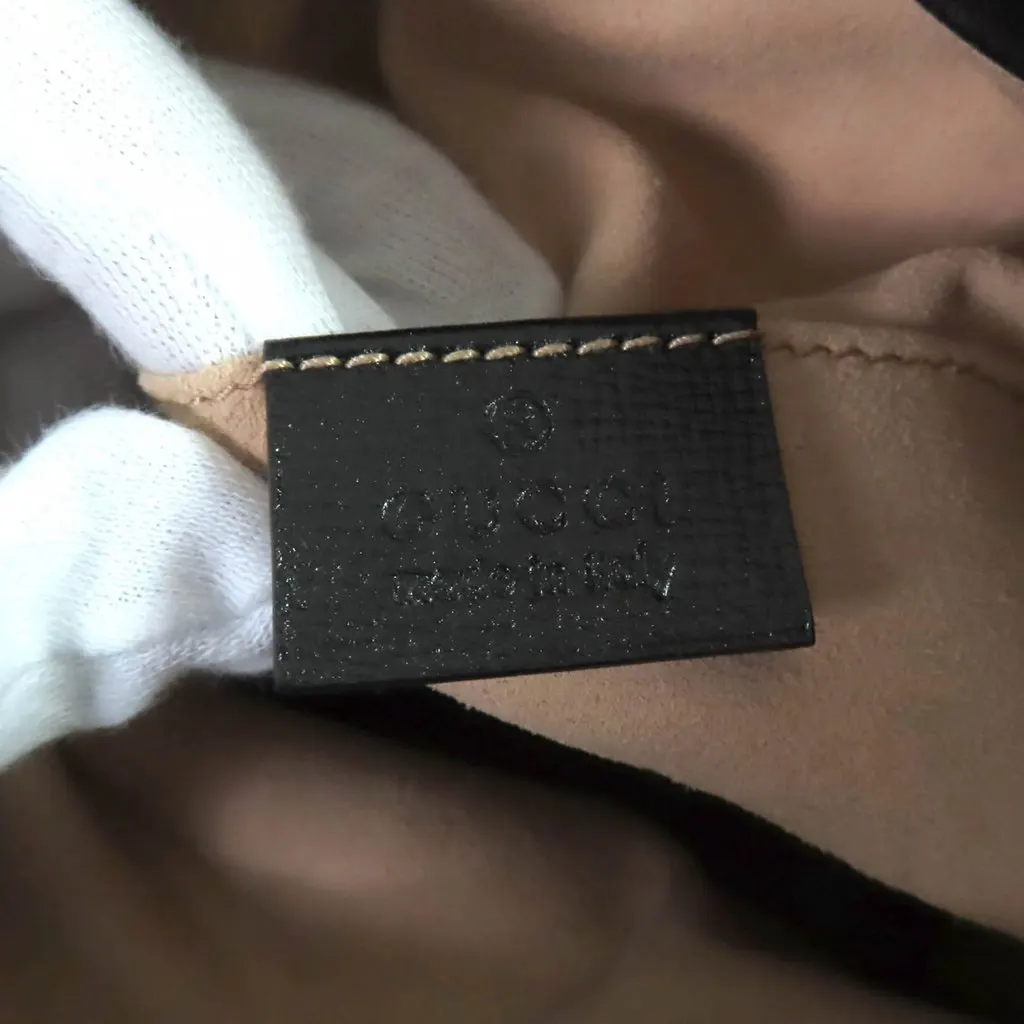 Gucci Calfskin Horsebit 1955 Bucket Bag Black Leather Very good - Box View