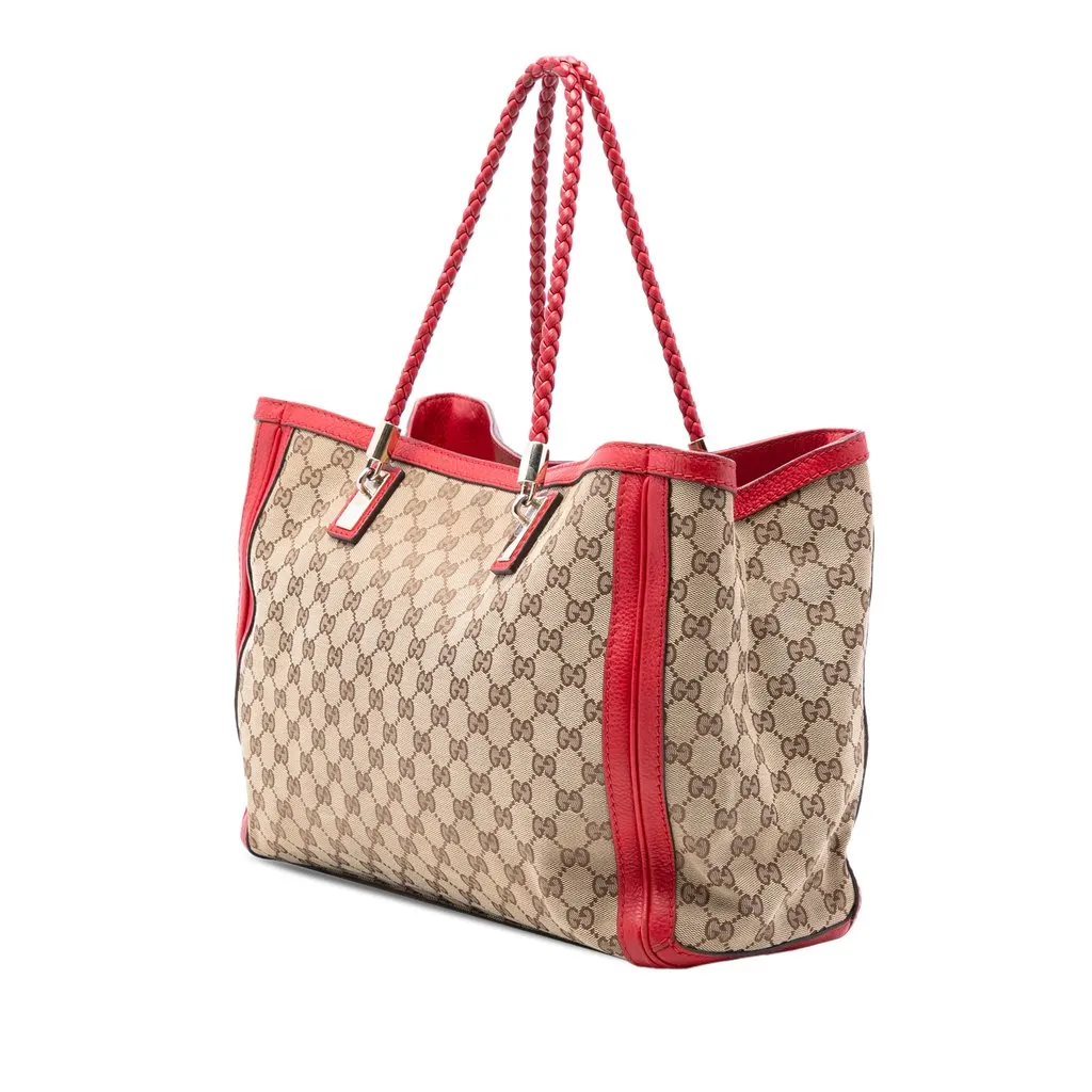 Gucci Medium GG Canvas Bella Tote Beige Very good - Back View
