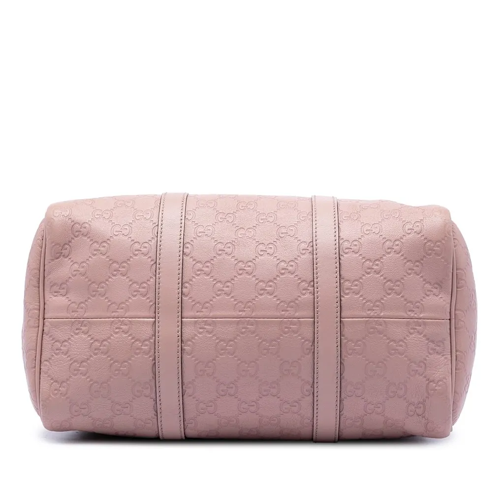 Gucci Medium Guccissima Joy Boston Bag Pink Leather Very good - Inside View