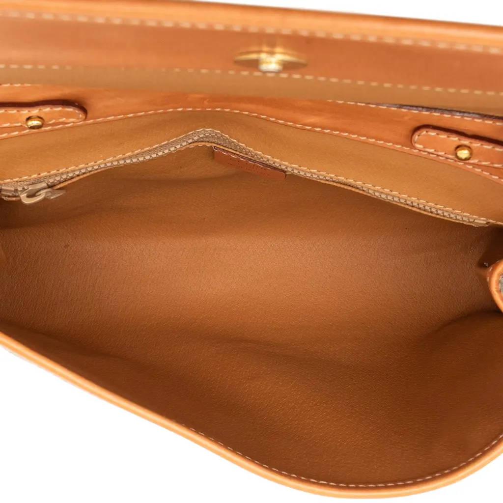 Celine Macadam Coated Canvas Crossbody Beige Very good - Model View