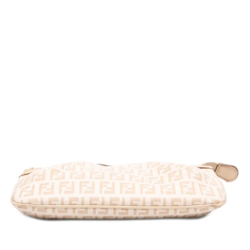 Fendi Zucchino Spalmati Chain Pochette Brown Canvas Very good - Inside View