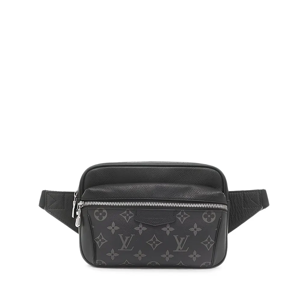 Louis Vuitton Monogram Eclipse Taigarama Outdoor Bumbag Black Canvas Very good - Front View