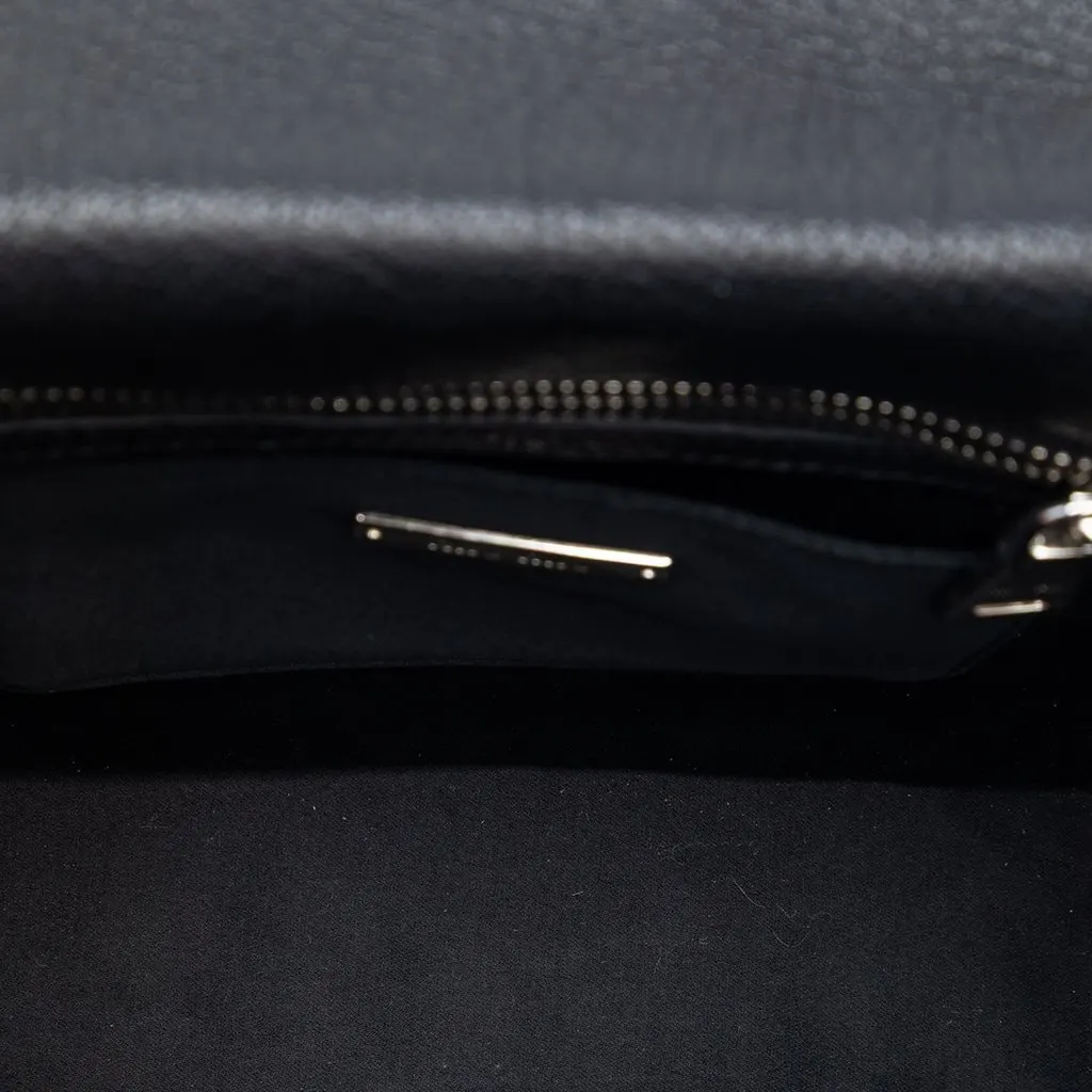 Miu Miu Goatskin Madras Crossbody Black Leather Very good - Model View