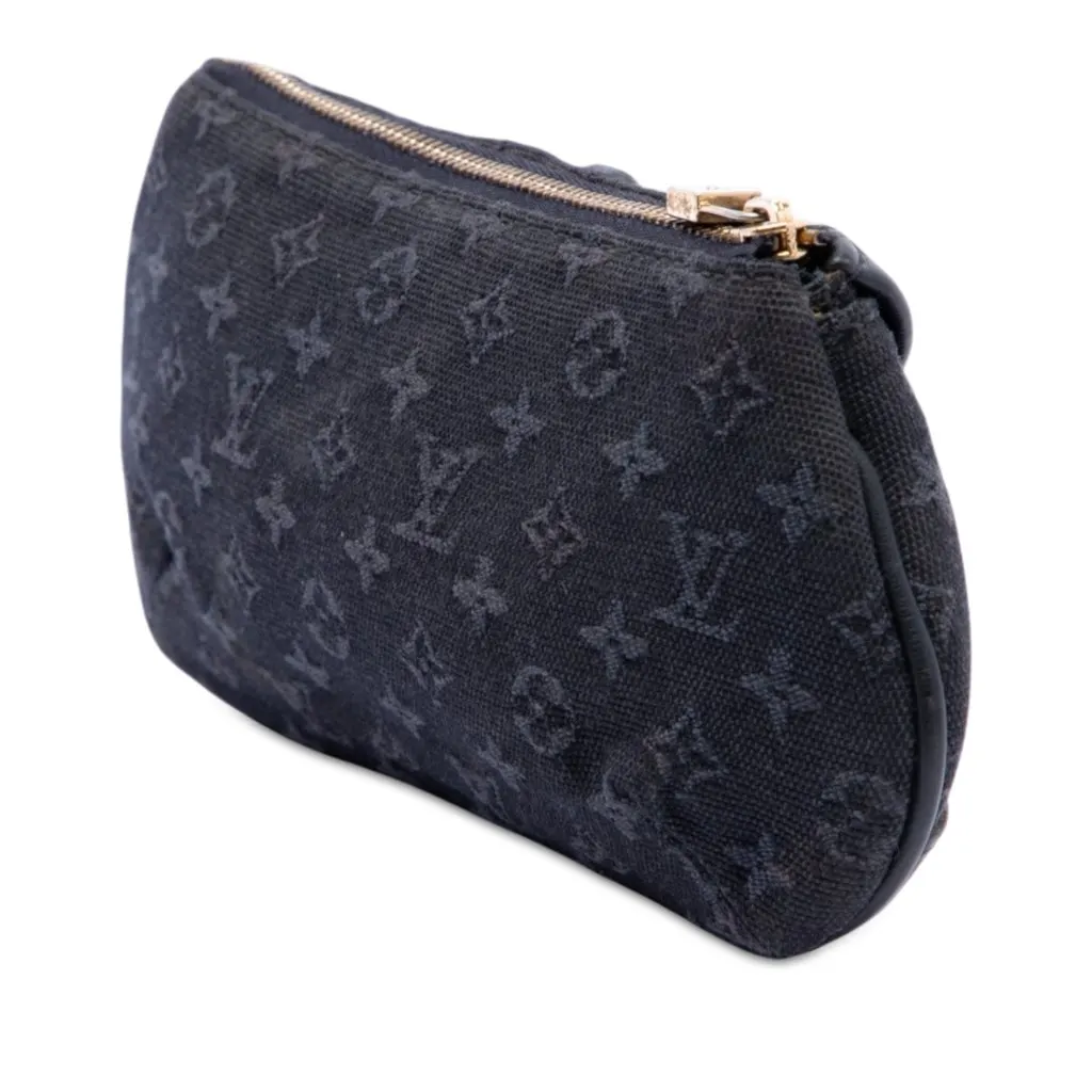 Louis Vuitton Monogram Mini Lin Anne Sophie Pouch Blue Very good - Back View