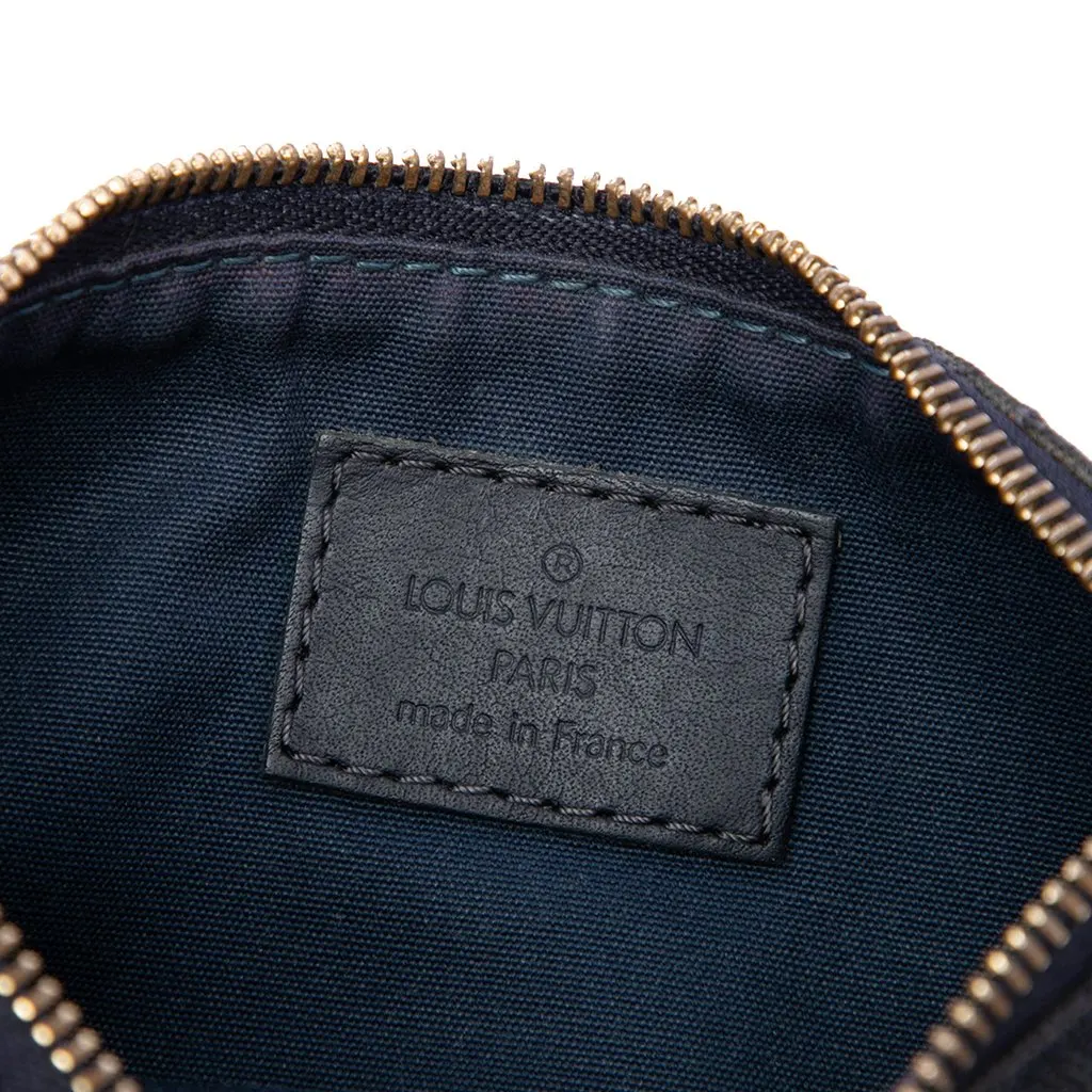 Louis Vuitton Monogram Mini Lin Anne Sophie Pouch Blue Very good - Box View
