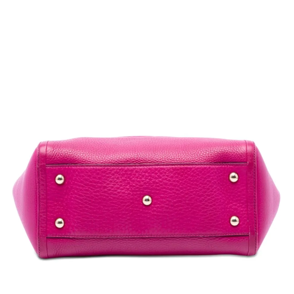 Gucci Small Calfskin Soho Cellarius Satchel Pink Leather Very good - Inside View