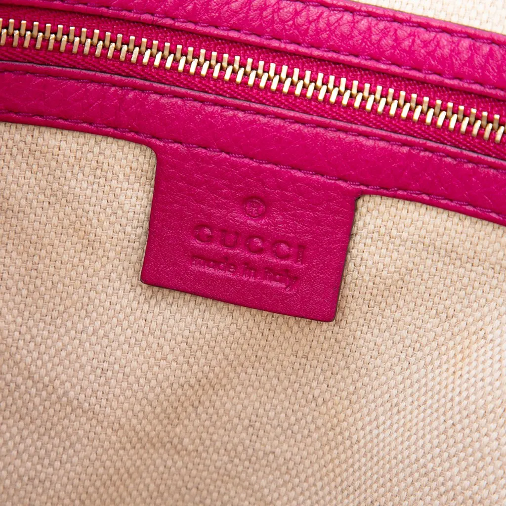 Gucci Small Calfskin Soho Cellarius Satchel Pink Leather Very good - Box View