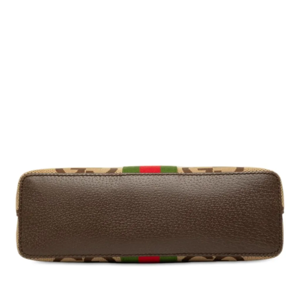 Gucci Small Jumbo GG Canvas Web Ophidia Dome Crossbody Beige Very good - Inside View