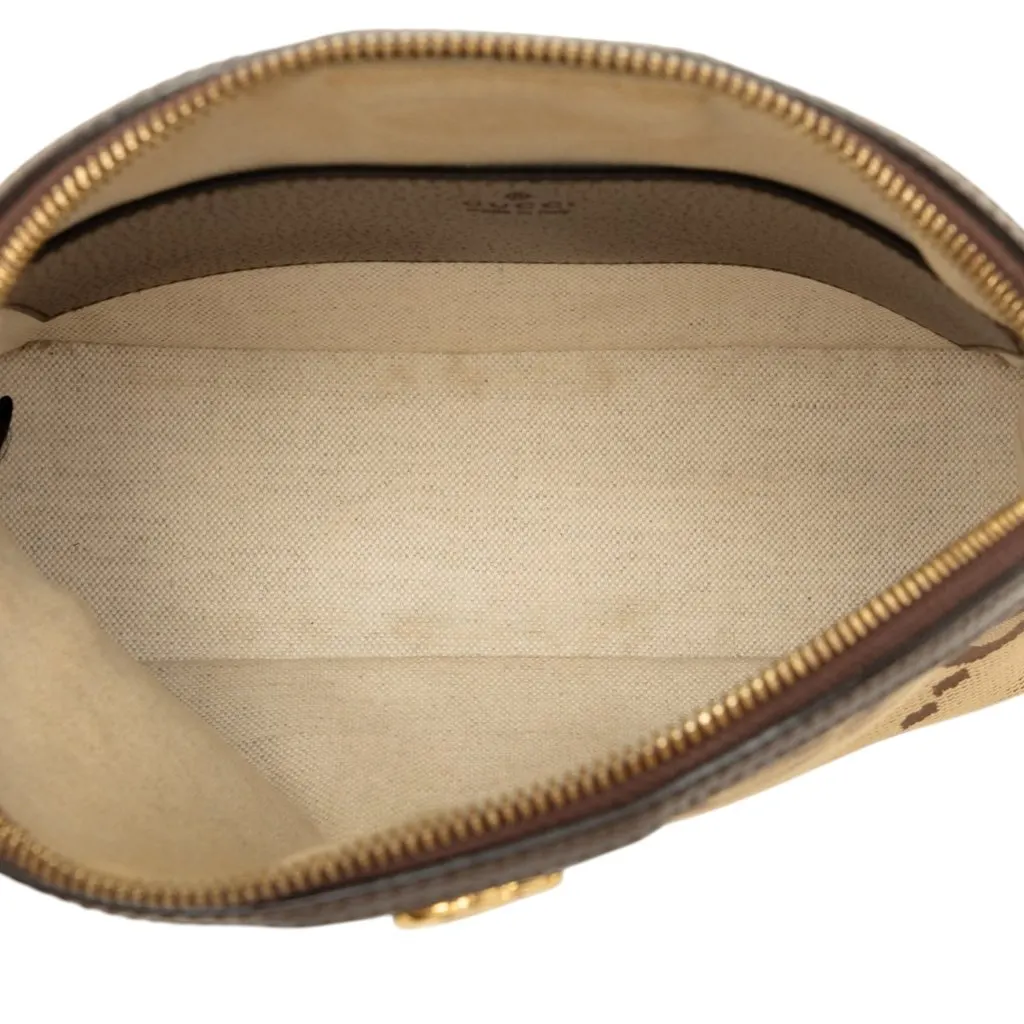 Gucci Small Jumbo GG Canvas Web Ophidia Dome Crossbody Beige Very good - Model View