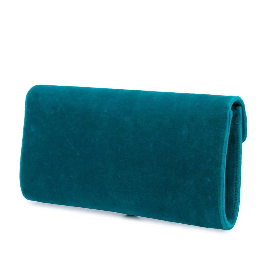 Gucci Velvet Dionysus Clutch Blue Velvet Very good - Back View