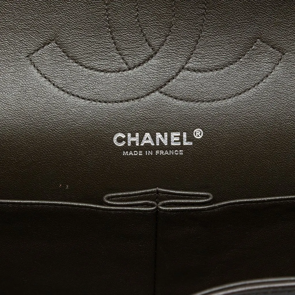 Chanel Jumbo Classic Tricolor Lambskin Double Flap Red Leather Very good - Box View