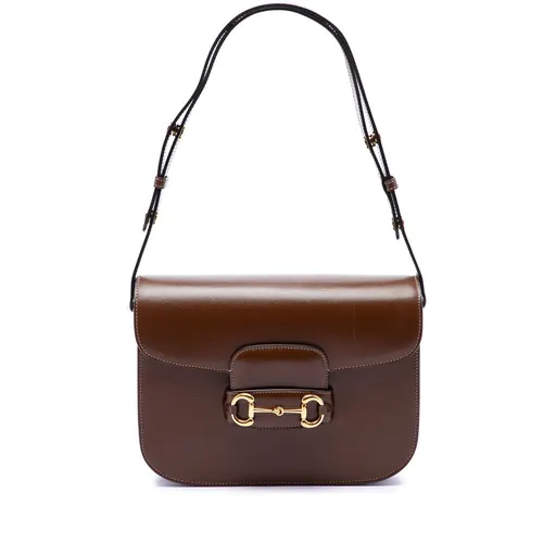 Gucci متوسطة جلد هورسبيت 1955 كتف حقيبة